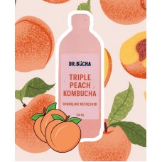 DR BUCHA KOMBUCHA - TRIPPLE PEACH 750ML BOTTLE