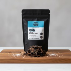 TOO MUSH BRO! Salt & Pepper Shitaake Mushroom Jerky - 50gm - Made in NZ